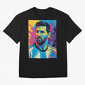 Argentina World Champs Messi Number Oversized T-Shirt Support Iconic Players in Global Football Passion for FIFA World Cup 2026, Connected to Mbappe, Portugal, Football History, Final Match Energy, Crowd Noise and Once in a Lifetime Moments; Ideal