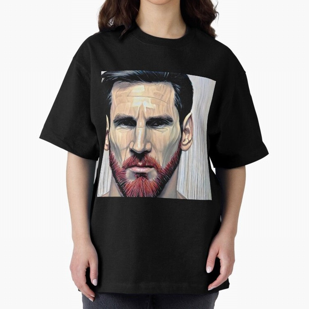 Cartoon-like Messi Oversized T-Shirt Bring Legendary Rivalry Energy to FIFA World Cup 2026 Centered on Haaland and Mbappe, Argentina and Brazil Energy, Stadium Memories, Football Loyalty, International Chants and Championship Tradition; Ideal for