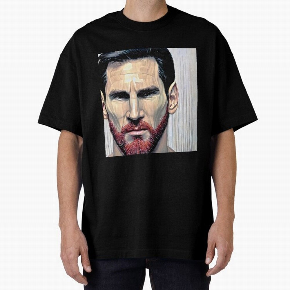 Cartoon-like Messi Oversized T-Shirt Bring Legendary Rivalry Energy to FIFA World Cup 2026 Centered on Haaland and Mbappe, Argentina and Brazil Energy, Stadium Memories, Football Loyalty, International Chants and Championship Tradition; Ideal for