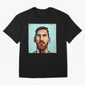 cartoon Messi Classic T-Shirt Bring Bold Fan Energy to Global Football Passion for FIFA World Cup 2026 USA Canada Mexico, with CR7 and Messi, England and Germany, Vintage Soccer Flavor, Modern Football Stars, National Flags and Final Night Emotion;