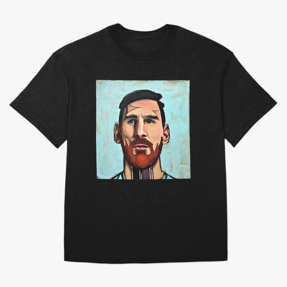 cartoon Messi Classic T-Shirt Bring Bold Fan Energy to Global Football Passion for FIFA World Cup 2026 USA Canada Mexico, with CR7 and Messi, England and Germany, Vintage Soccer Flavor, Modern Football Stars, National Flags and Final Night Emotion;