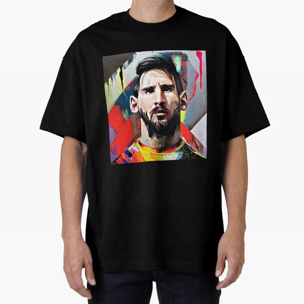Billboard with Messi Boxy T-Shirt Bring Global Tournament Vibes to Global Football Passion for FIFA World Cup 2026, Made for Messi, Neymar and Mbappe, France and Portugal, Champion Mindset, Group Stage Buzz, Knockout Tension and Passionate Fan
