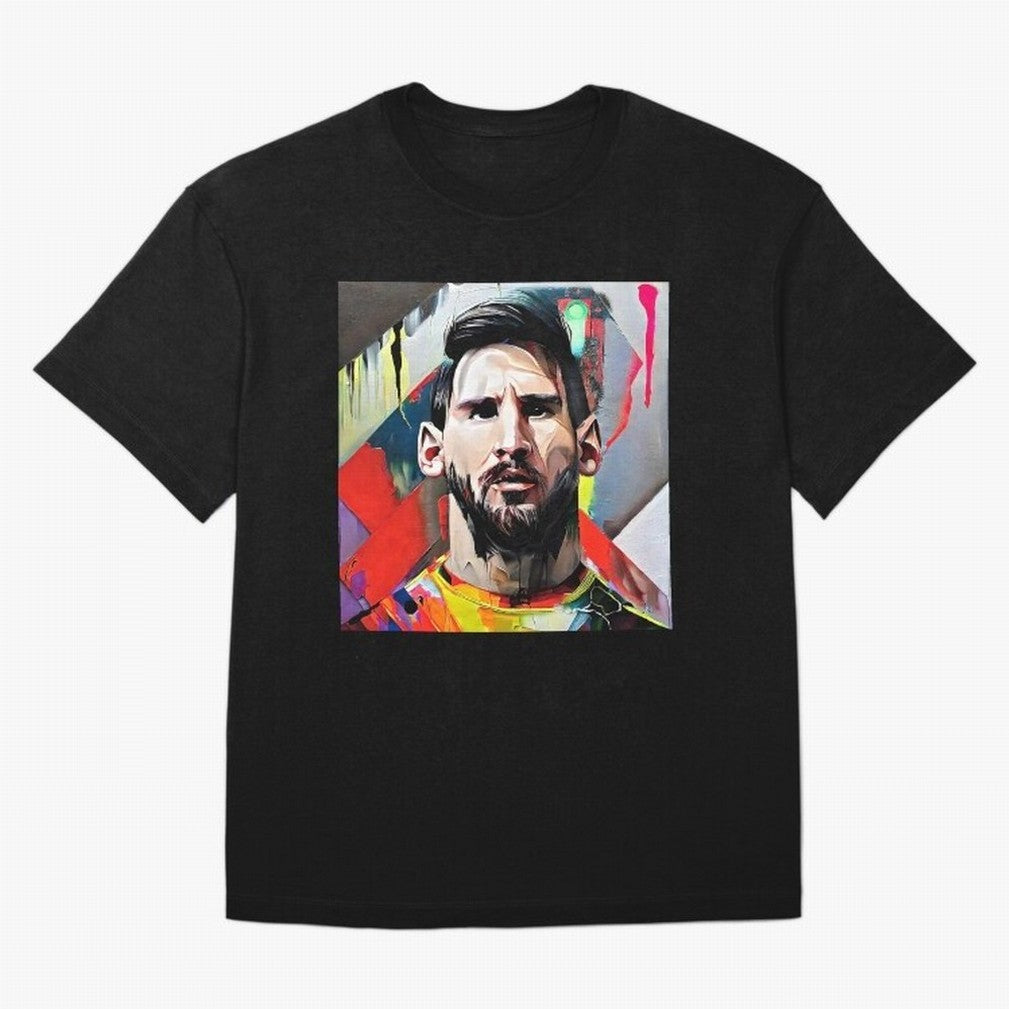 Billboard with Messi Boxy T-Shirt Bring Global Tournament Vibes to Global Football Passion for FIFA World Cup 2026, Made for Messi, Neymar and Mbappe, France and Portugal, Champion Mindset, Group Stage Buzz, Knockout Tension and Passionate Fan