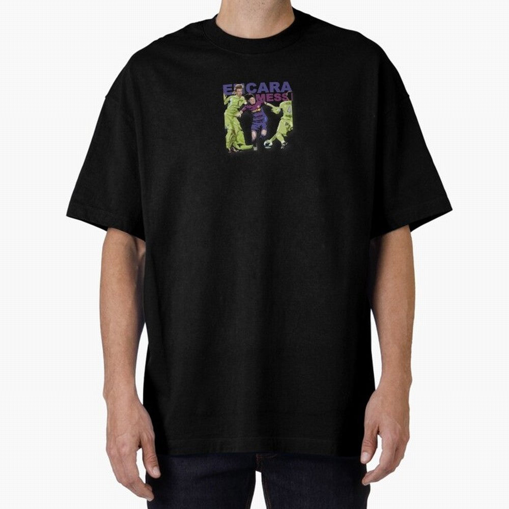 Barcelona 'Encara Messi' Design Oversized T-Shirt Treasure FIFA World Cup 2026 Group Stage Spirit, Made for Argentina, France and Brazil, Mbappe, Champion Mindset, Group Stage Buzz, Knockout Tension and Passionate Fan Culture; Great for Watch