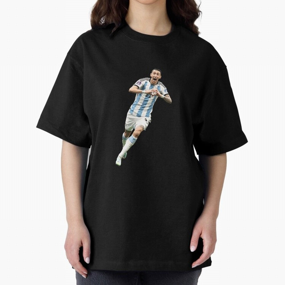 Angel Di Maria Oversized T-Shirt Discover FIFA World Cup 2026 Group Stage for Fans of Cristiano Ronaldo and Portugal, Bringing Worldwide Fan Energy, Dramatic Goals, Stadium Lights and Championship Celebrations; Made for Collectors Who Enjoy Iconic