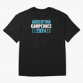 Argentina Campeones 2024 Oversized T-Shirt Share the Excitement of Global Football Passion for FIFA World Cup 2026 Group Stage, with Haaland and Mbappe, Spain and Netherlands, Champion Mindset, Group Stage Buzz, Knockout Tension and Passionate Fan