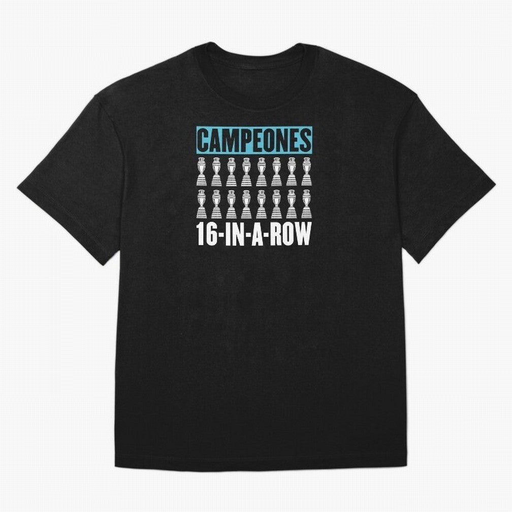 CHAMPIONS 16-IN-A-ROW Classic T-Shirt Represent Fans Who Live for Match Day Hype around FIFA World Cup 2026 Group Stage, Messi, Neymar and Mbappe, England, Football Festival Excitement, Trophy Ambitions, Country Rivalries and Star Player Buzz;