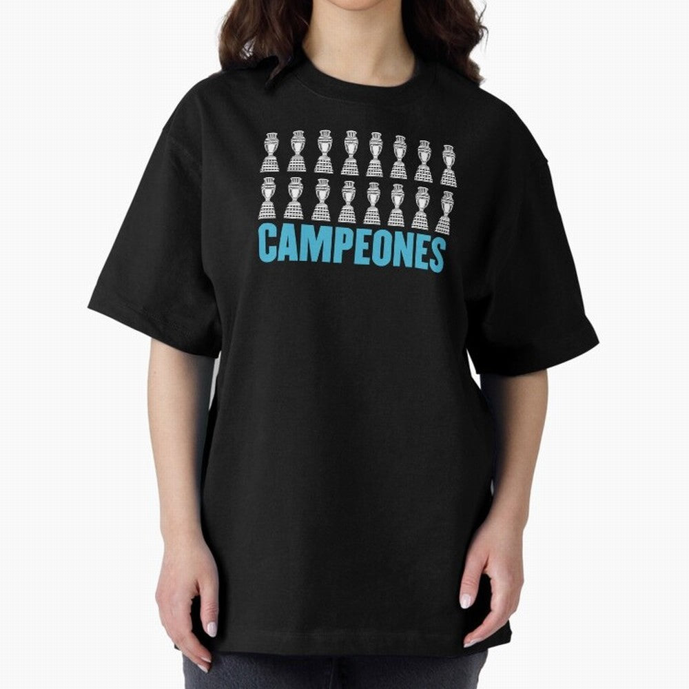 Campeones! Classic T-Shirt Bring Bold Fan Energy to FIFA World Cup 2026 USA Canada Mexico Spirit, with England and Germany, Messi, CR7 and Mbappe, Football History, Final Match Energy, Crowd Noise and Once in a Lifetime Moments; Made for Die Hard