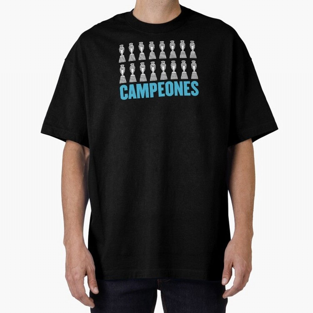 Campeones! Classic T-Shirt Bring Bold Fan Energy to FIFA World Cup 2026 USA Canada Mexico Spirit, with England and Germany, Messi, CR7 and Mbappe, Football History, Final Match Energy, Crowd Noise and Once in a Lifetime Moments; Made for Die Hard
