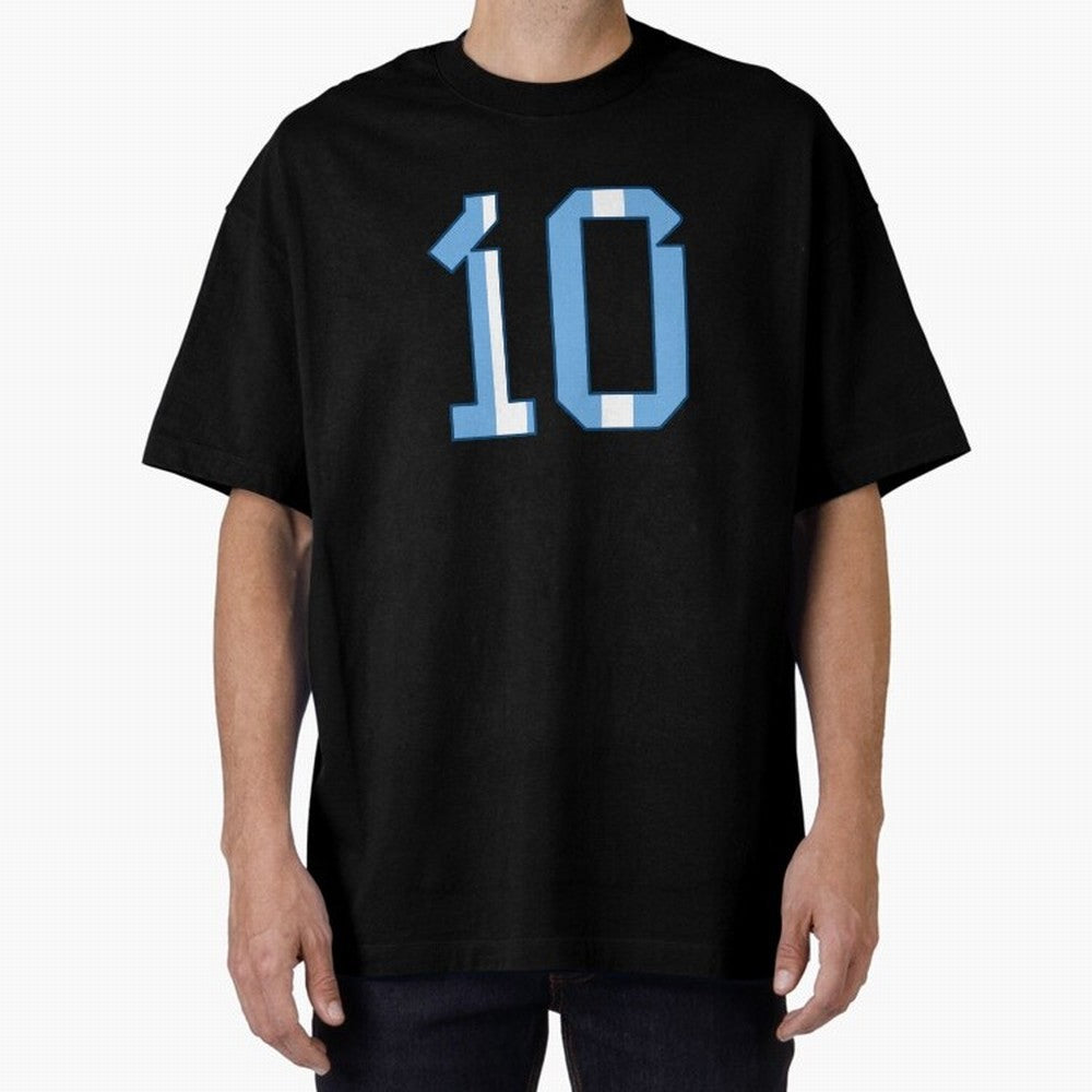 10 - Lionel Messi - Argentina Colours Classic T-Shirt Fuel the Hype around Global Football Passion for FIFA World Cup 2026 USA Canada Mexico, Filled with Haaland and Mbappe, Brazil, Portugal and Argentina, Sports Nostalgia, International