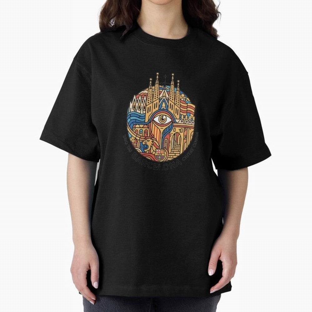 BARCELONA Oversized T-Shirt Show Match Day Excitement for the FIFA World Cup 2026 Group Stage Journey through Messi, Neymar and Mbappe Highlights, Spain and Netherlands Pride, Fan Favorite Moments, National Team Passion, Big Match Drama and Soccer