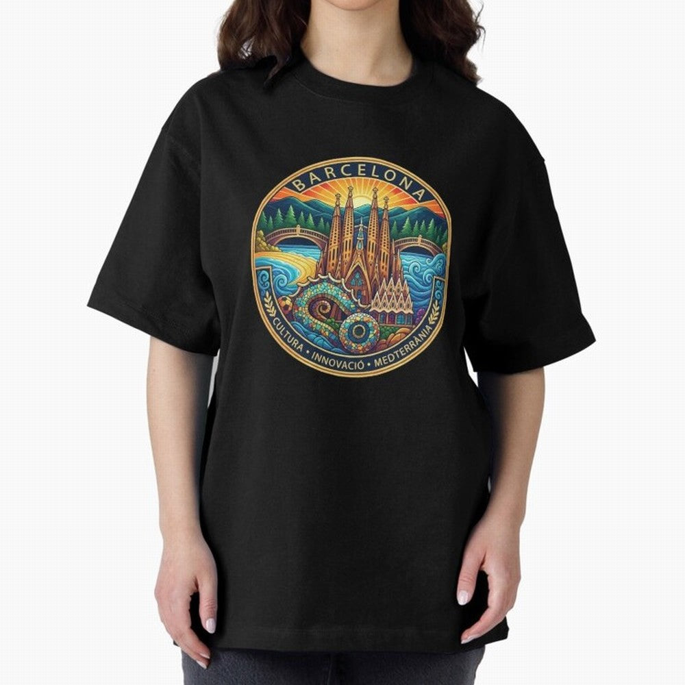 BARCELONA Oversized T-Shirt Make Your Look Match FIFA World Cup 2026 Group Stage Spirit, Centered on Germany, Haaland and Mbappe, Retro Football Energy, Iconic Rivalries, Trophy Chase Drama and Stadium Atmosphere; Great for Watch Parties, Sports