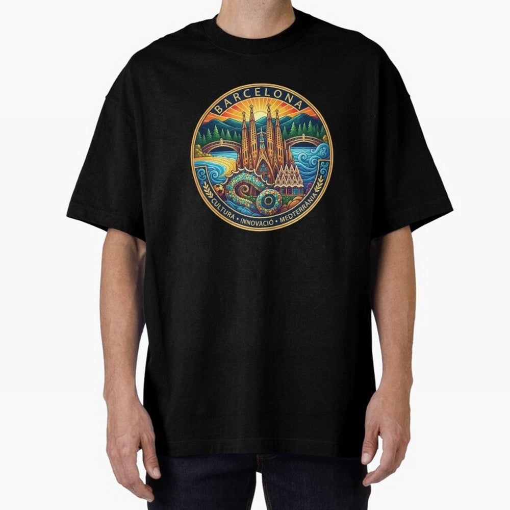 BARCELONA Oversized T-Shirt Make Your Look Match FIFA World Cup 2026 Group Stage Spirit, Centered on Germany, Haaland and Mbappe, Retro Football Energy, Iconic Rivalries, Trophy Chase Drama and Stadium Atmosphere; Great for Watch Parties, Sports