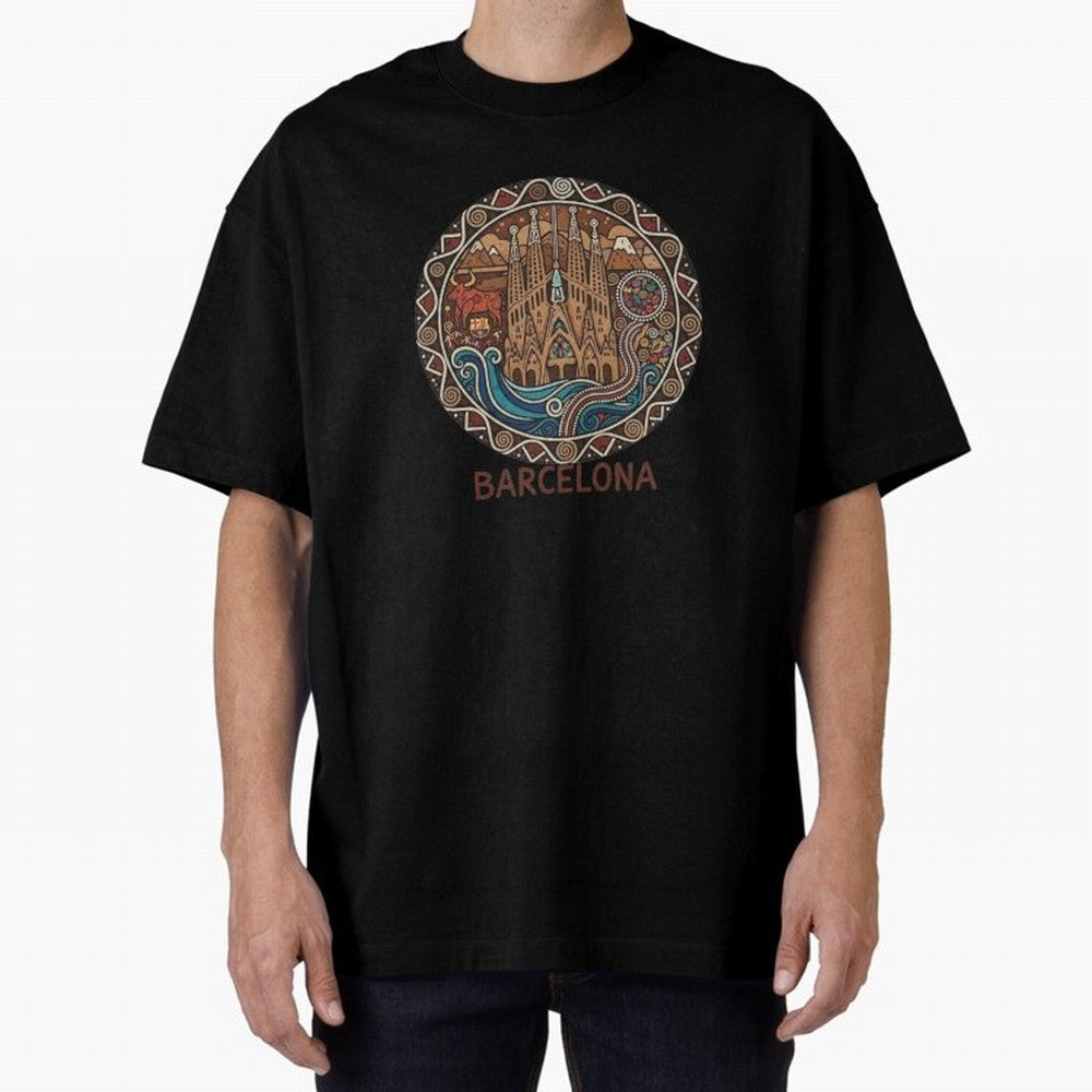 BARCELONA Oversized T-Shirt Join the Global Buzz around the FIFA World Cup 2026 Group Stage Journey through Neymar, Haaland and Cristiano Ronaldo Highlights, Portugal Pride, Stadium Chants, National Pride, Trophy Dreams and Unforgettable Football