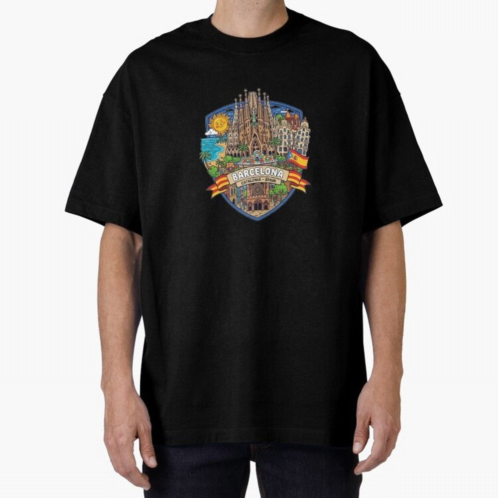 BARCELONA Classic T-Shirt Remember Iconic Moments from Global Football Passion for FIFA World Cup 2026, Filled with Messi, Neymar and Mbappe, Germany, Global Supporter Spirit, Legendary Goals, National Colors and Tournament Celebration; Perfect for