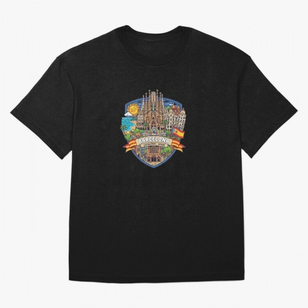 BARCELONA Classic T-Shirt Remember Iconic Moments from Global Football Passion for FIFA World Cup 2026, Filled with Messi, Neymar and Mbappe, Germany, Global Supporter Spirit, Legendary Goals, National Colors and Tournament Celebration; Perfect for