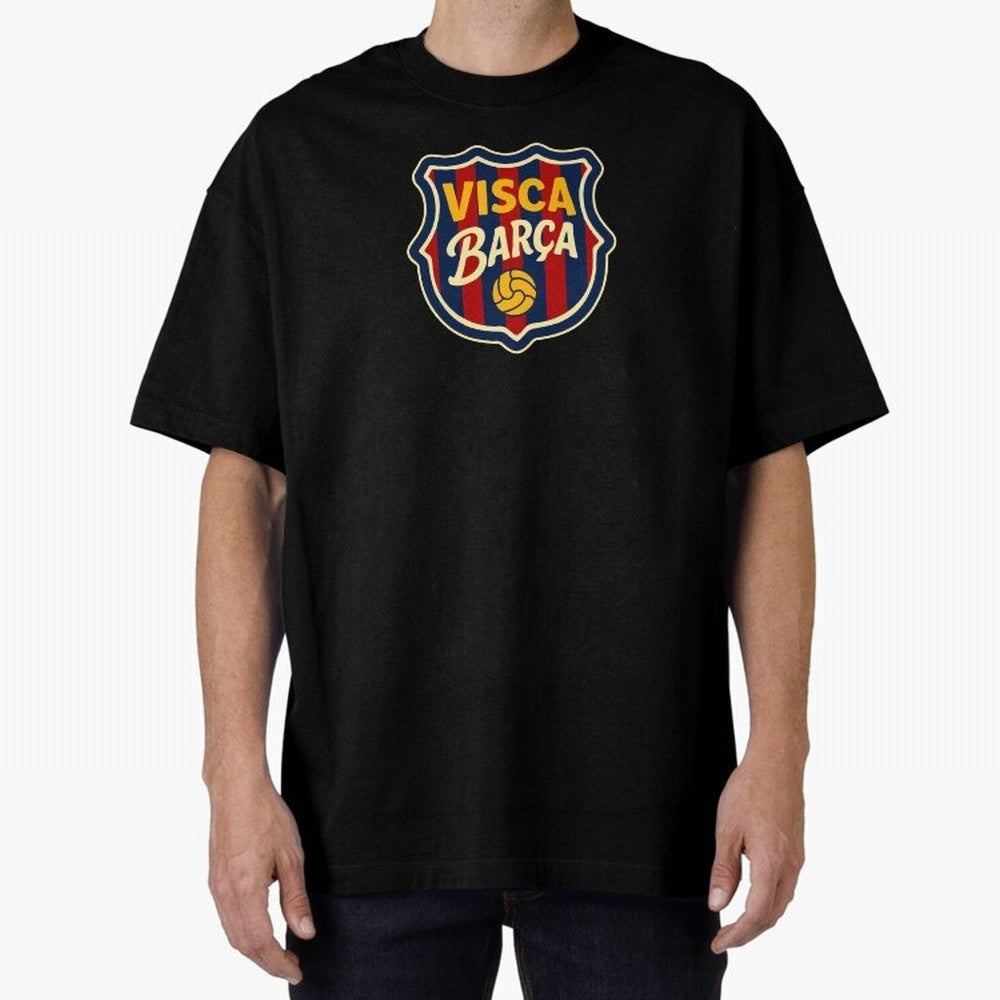 BAR-CE-LON-A Logo FC Merchandise Classic T-Shirt Represent the Passion of Global Football Passion for FIFA World Cup 2026, with Messi, CR7 and Mbappe, Brazil, Vintage Soccer Flavor, Modern Football Stars, National Flags and Final Night Emotion;