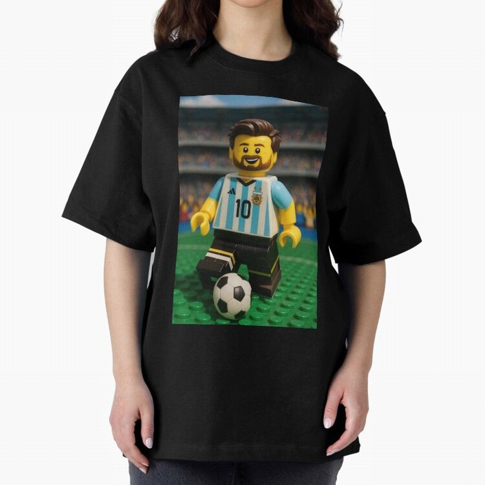 Block Leo Oversized T-Shirt Show Match Day Excitement for FIFA World Cup 2026 Inspired by Neymar, Brazil, Portugal and Argentina Energy, Worldwide Fan Energy, Dramatic Goals, Stadium Lights and Championship Celebrations; Great for Supporters Who