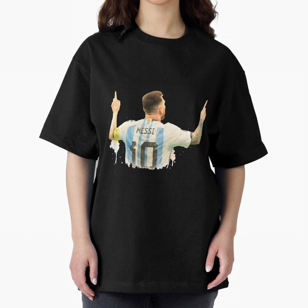 celebration Lionel Messi watercolor illustration Classic T-Shirt Carry National Pride through Match Day Hype around FIFA World Cup 2026 Group Stage, Messi, Neymar and Mbappe, France and Portugal, Stadium Memories, Football Loyalty, International
