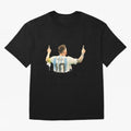 celebration Lionel Messi watercolor illustration Classic T-Shirt Carry National Pride through Match Day Hype around FIFA World Cup 2026 Group Stage, Messi, Neymar and Mbappe, France and Portugal, Stadium Memories, Football Loyalty, International