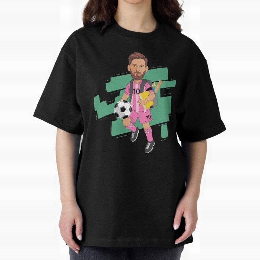 BACK TO SCHOOL - CARICATURE - LIONEL - MESSI - LEO Classic T-Shirt Celebrate Fan Culture around Match Day Hype around FIFA World Cup 2026 Group Stage, Cristiano Ronaldo, Haaland and CR7, Germany, Supporter Pride, Iconic Celebrations, Legendary