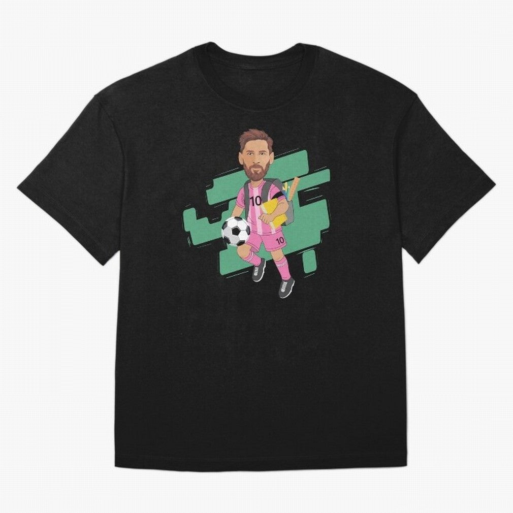 BACK TO SCHOOL - CARICATURE - LIONEL - MESSI - LEO Classic T-Shirt Celebrate Fan Culture around Match Day Hype around FIFA World Cup 2026 Group Stage, Cristiano Ronaldo, Haaland and CR7, Germany, Supporter Pride, Iconic Celebrations, Legendary