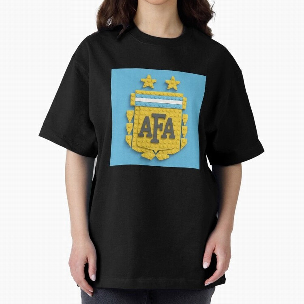 Argentina Blocks Oversized T-Shirt Fuel the Hype around FIFA World Cup 2026 Spirit, Connected to Brazil, CR7 and Messi, Championship Spirit, Famous Goals, Roaring Crowds and International Football Unity; Perfect for People Who Love Argentina,