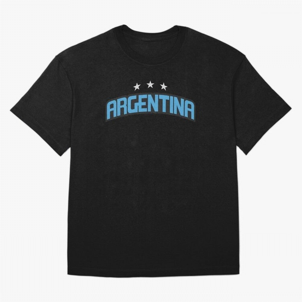 Argentina 3 Stars Classic T-Shirt Bring Stadium Energy to Global Football Passion for FIFA World Cup 2026, Connected to Messi and Cristiano Ronaldo, Brazil, Football Festival Excitement, Trophy Ambitions, Country Rivalries and Star Player Buzz;