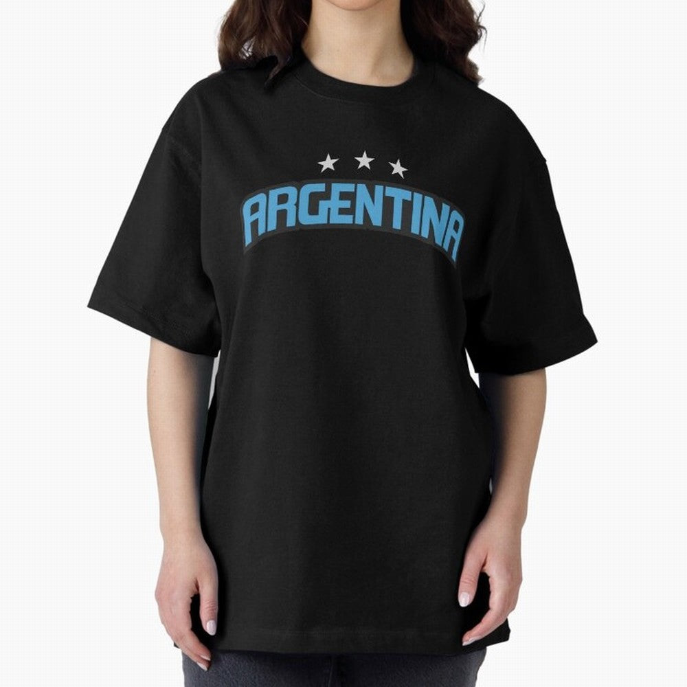 Argentina 3 Stars Classic T-Shirt Bring Stadium Energy to Global Football Passion for FIFA World Cup 2026, Connected to Messi and Cristiano Ronaldo, Brazil, Football Festival Excitement, Trophy Ambitions, Country Rivalries and Star Player Buzz;
