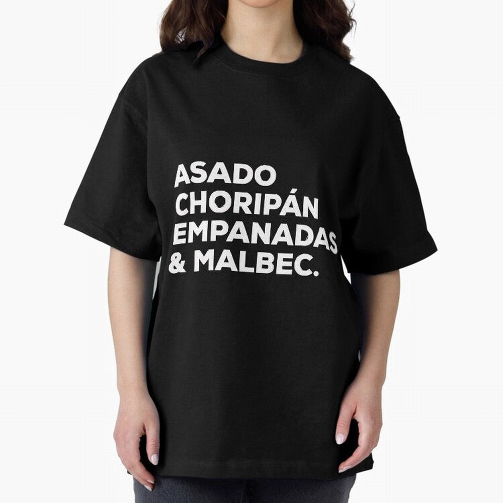 Argentine Cuisine Oversized T-Shirt Represent Football Lovers during the FIFA World Cup 2026 Journey through Messi and Cristiano Ronaldo Highlights, Germany Pride, Game Day Rituals, Football Legends, Country Pride and the Road to the Final; Perfect