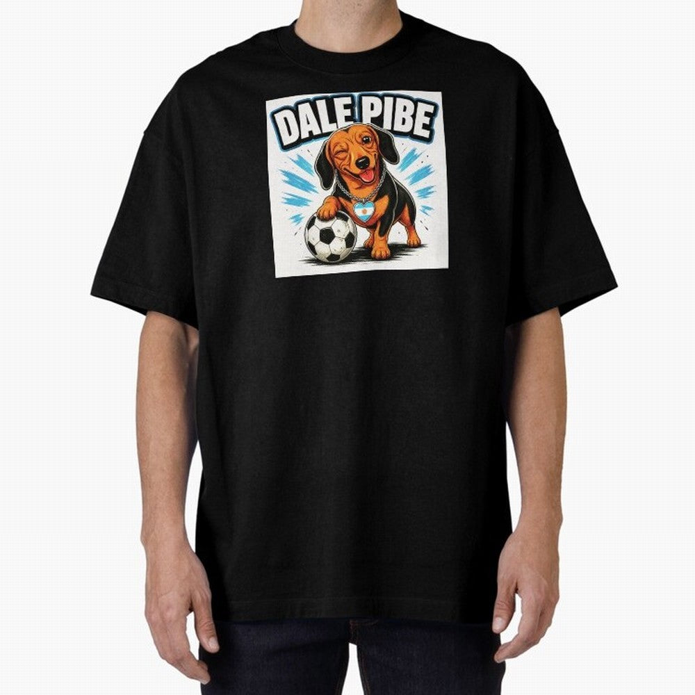 Argentine Soccer Dachshund - Dale Pibe Classic T-Shirt Honor the Beautiful Game during Global Football Passion for FIFA World Cup 2026 USA Canada Mexico, Centered on Haaland and Mbappe, Argentina and Brazil, Football Festival Excitement, Trophy