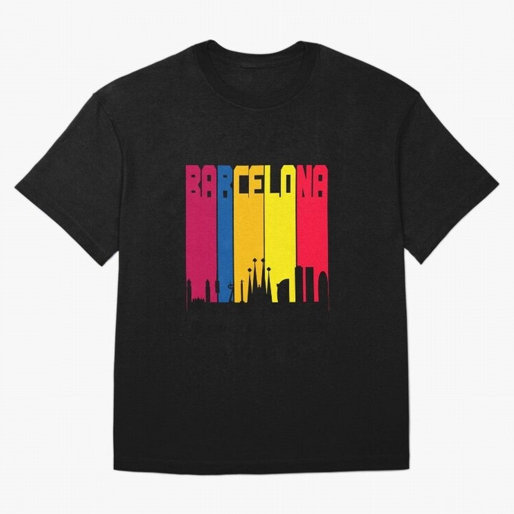 Barcelona Skyline BCN Catalunya Classic T-Shirt Celebrate Fan Culture around FIFA World Cup 2026 USA Canada Mexico Spirit, Celebrating Argentina, France and Brazil, Messi, CR7 and Mbappe, Classic Soccer Heritage, Championship Pressure, Fan Loyalty