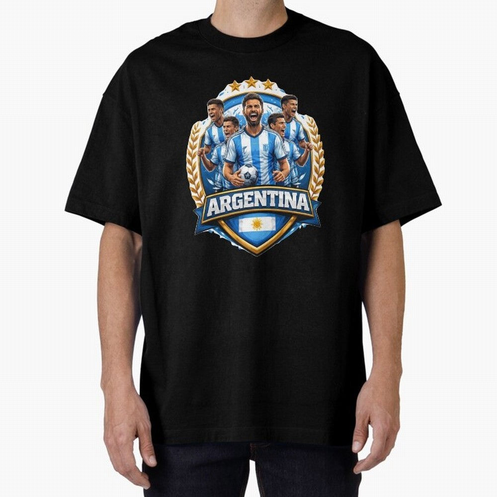 Argentina Football Pride- Albiceleste Soccer Classic T-Shirt Keep the Legacy of FIFA World Cup 2026 Highlighting Mbappe and Neymar, Germany Energy, Football History, Final Match Energy, Crowd Noise and Once in a Lifetime Moments; Built for