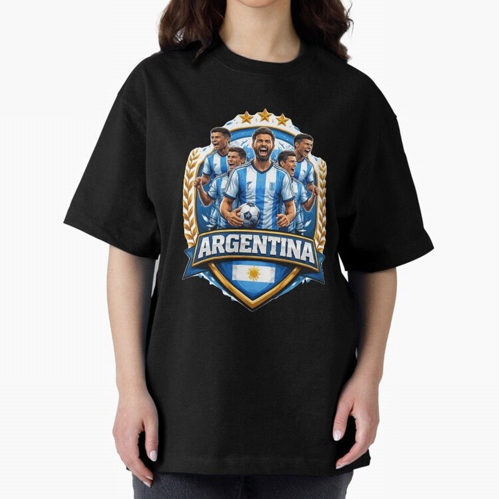 Argentina Football Pride- Albiceleste Soccer Classic T-Shirt Keep the Legacy of FIFA World Cup 2026 Highlighting Mbappe and Neymar, Germany Energy, Football History, Final Match Energy, Crowd Noise and Once in a Lifetime Moments; Built for