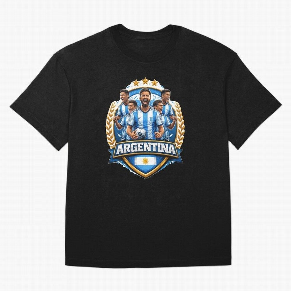 Argentina Football Pride- Albiceleste Soccer Classic T-Shirt Keep the Legacy of FIFA World Cup 2026 Highlighting Mbappe and Neymar, Germany Energy, Football History, Final Match Energy, Crowd Noise and Once in a Lifetime Moments; Built for