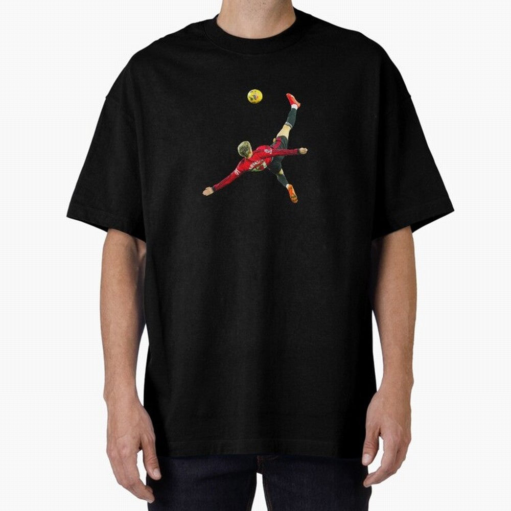 Alejandro Garnacho Bicycle Kick Classic T-Shirt Support Iconic Players in FIFA World Cup 2026 USA Canada Mexico Inspired by Cristiano Ronaldo, Spain and Netherlands Energy, Retro Football Energy, Iconic Rivalries, Trophy Chase Drama and Stadium