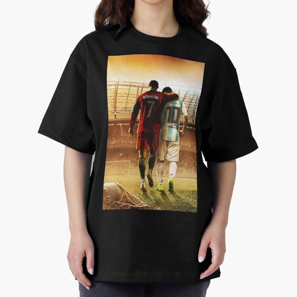 christian and messi Classic T-Shirt Stand with Global Football Passion for FIFA World Cup 2026 USA Canada Mexico, Centered on Haaland, England and Germany, Classic Soccer Heritage, Championship Pressure, Fan Loyalty and International Pride; Ideal