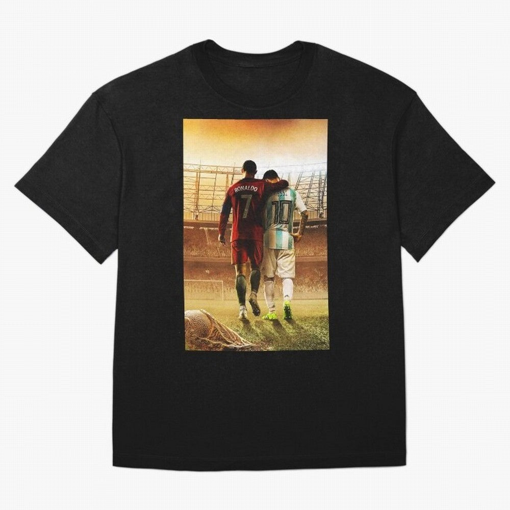 christian and messi Classic T-Shirt Stand with Global Football Passion for FIFA World Cup 2026 USA Canada Mexico, Centered on Haaland, England and Germany, Classic Soccer Heritage, Championship Pressure, Fan Loyalty and International Pride; Ideal
