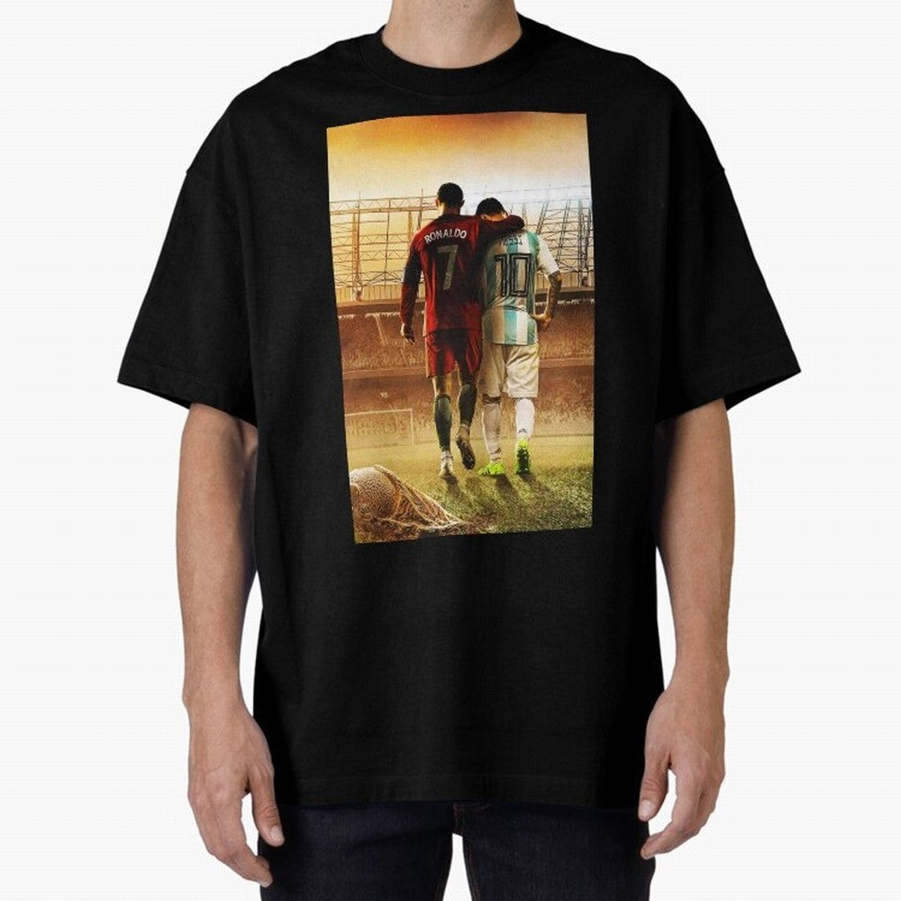 christian and messi Classic T-Shirt Stand with Global Football Passion for FIFA World Cup 2026 USA Canada Mexico, Centered on Haaland, England and Germany, Classic Soccer Heritage, Championship Pressure, Fan Loyalty and International Pride; Ideal