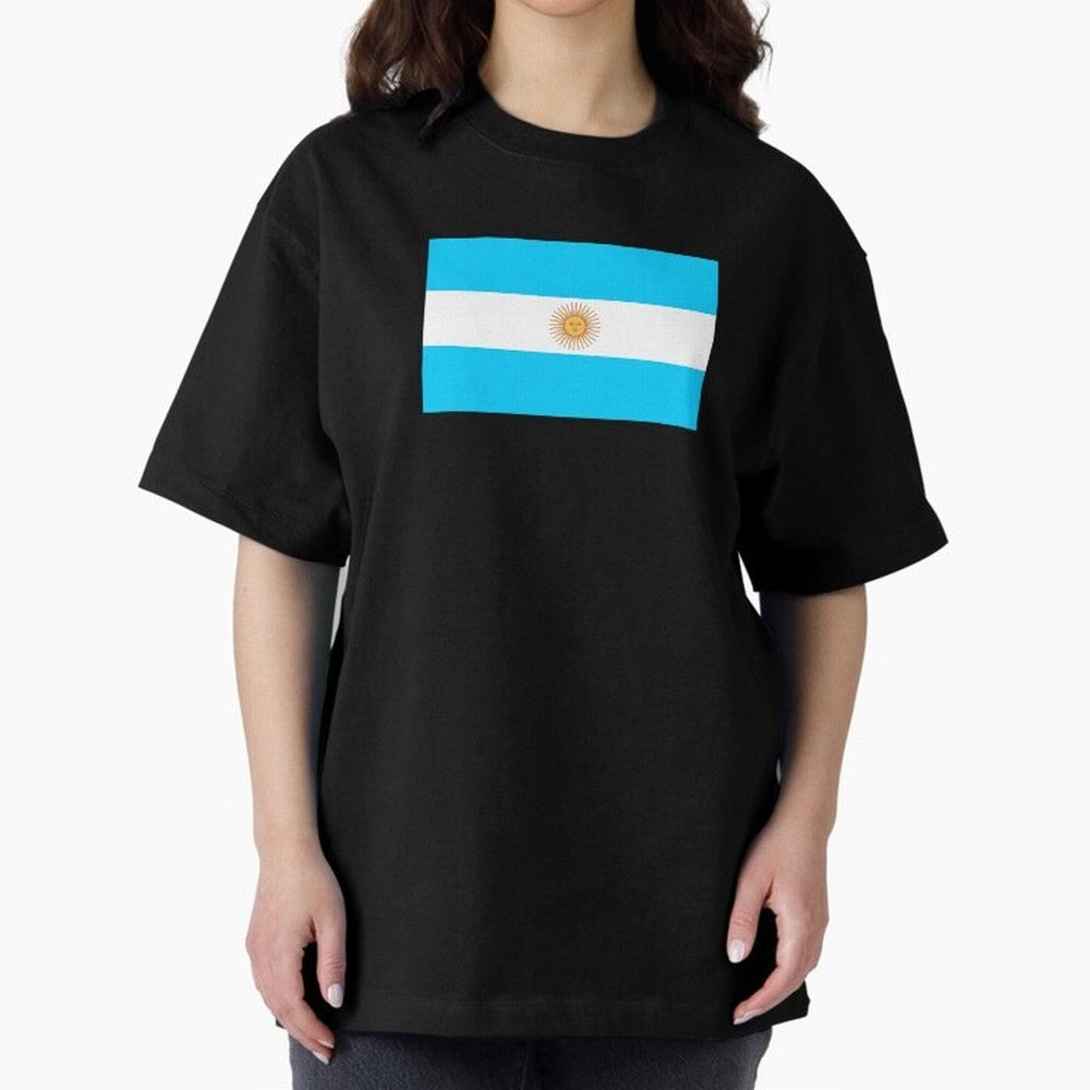 ARGENTINA Oversized T-Shirt Follow Global Football Passion for FIFA World Cup 2026 Group Stage, Made for Messi and Cristiano Ronaldo, England and Germany, Worldwide Fan Energy, Dramatic Goals, Stadium Lights and Championship Celebrations; Ideal for