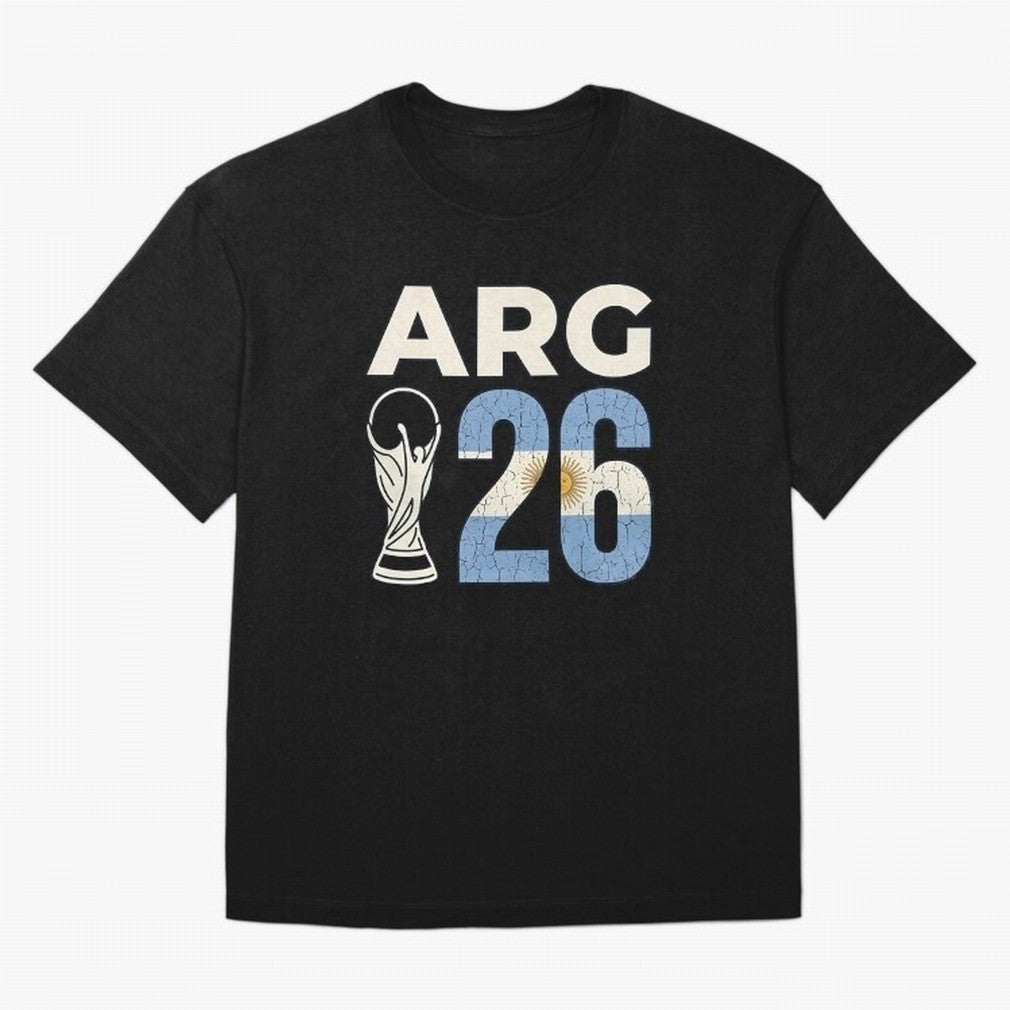 Argentina Football World Cup 2026 - Vintage Arg 26 Flag Design Essential T-Shirt Fuel FIFA World Cup 2026 Group Stage Driven by CR7, France and Portugal Energy, Worldwide Fan Energy, Dramatic Goals, Stadium Lights and Championship Celebrations;