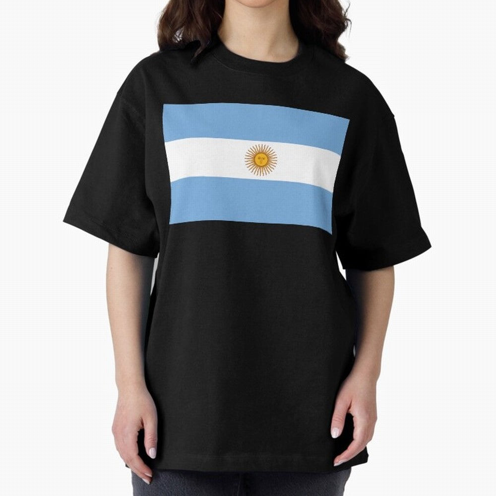 Argentina Oversized T-Shirt Discover Match Day Hype around FIFA World Cup 2026 USA Canada Mexico, Messi, CR7 and Mbappe, Argentina and Brazil, Game Day Rituals, Football Legends, Country Pride and the Road to the Final; Ideal for Passionate Fans
