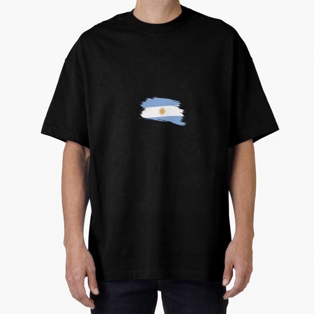 Argentina Oversized T-Shirt Spotlight FIFA World Cup 2026 Group Stage for Fans of Mbappe and Portugal, Bringing Stadium Memories, Football Loyalty, International Chants and Championship Tradition; Made for Die Hard Supporters, Soccer Lovers, Game