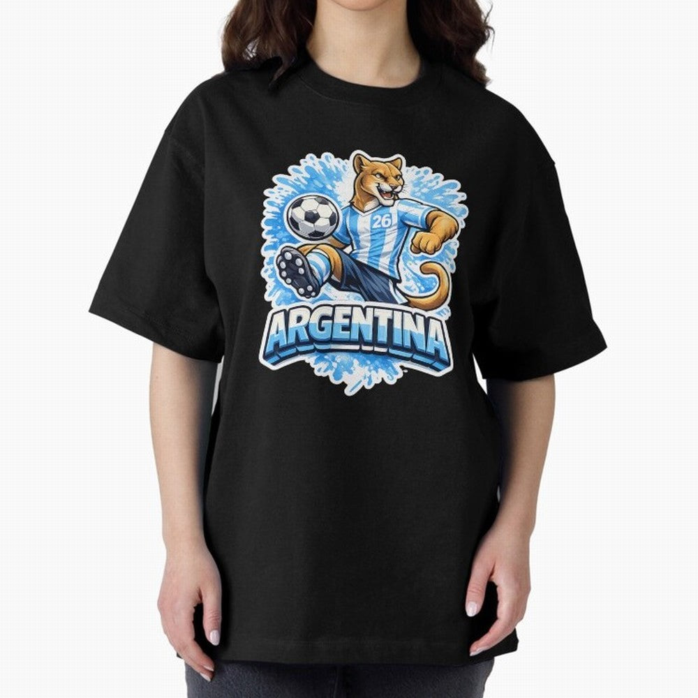 Argentina Soccer Mascot - Albiceleste Edition Essential T-Shirt Feel International Energy from FIFA World Cup 2026 USA Canada Mexico Spirit, Celebrating Portugal, Neymar, Haaland and Cristiano Ronaldo, Supporter Pride, Iconic Celebrations,