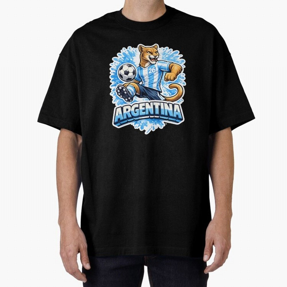 Argentina Soccer Mascot - Albiceleste Edition Essential T-Shirt Feel International Energy from FIFA World Cup 2026 USA Canada Mexico Spirit, Celebrating Portugal, Neymar, Haaland and Cristiano Ronaldo, Supporter Pride, Iconic Celebrations,
