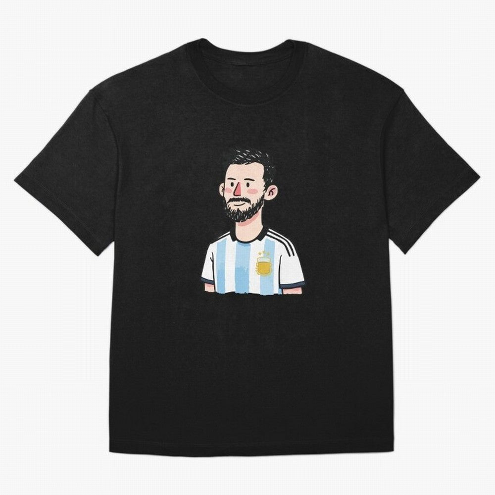 Argentina Soccer Football Player Oversized T-Shirt Bring World Football Passion into FIFA World Cup 2026 Group Stage for Fans of Messi, CR7 and Mbappe and Argentina, Bringing Soccer Culture, Superstar Moments, National Team Dreams and Competitive