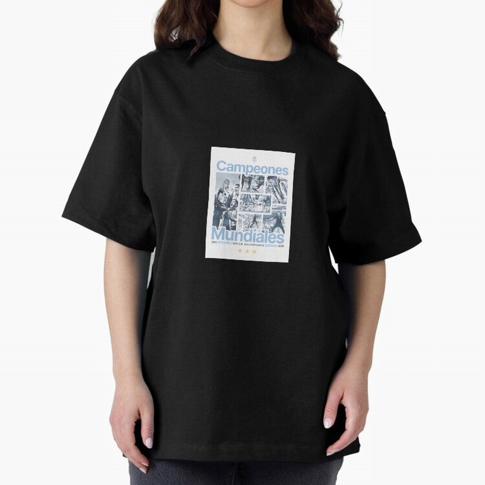 Argentina Qatar 2022 Oversized T-Shirt Live the Energy of FIFA World Cup 2026 Group Stage Spirit, Built around England, France and Netherlands, Mbappe and Neymar, Football Festival Excitement, Trophy Ambitions, Country Rivalries and Star Player