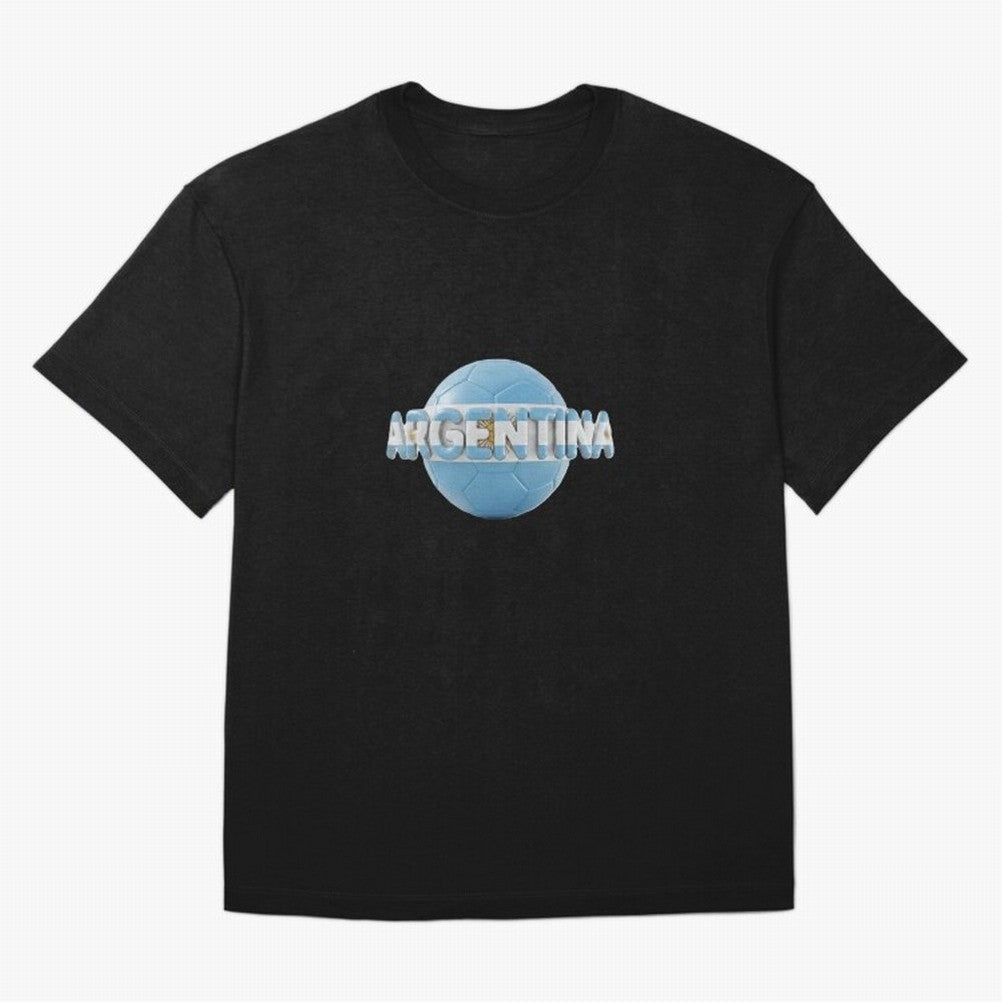 Argentina Soccer World Cup Oversized T-Shirt Celebrate Golden Goal Energy in Global Football Passion for FIFA World Cup 2026, Highlighting Mbappe, Spain and Netherlands, Retro Football Energy, Iconic Rivalries, Trophy Chase Drama and Stadium
