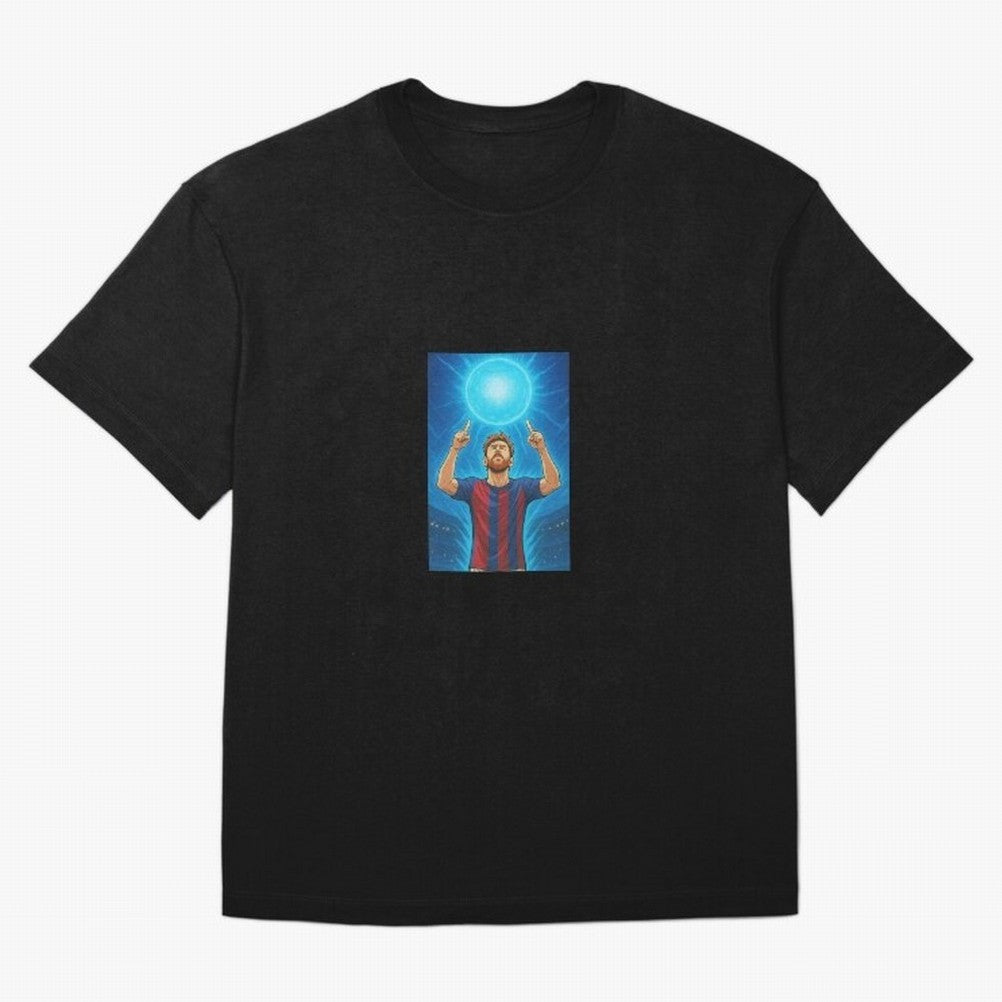 Barcelona Genkidama God Oversized T-Shirt Celebrate Unforgettable Nights in FIFA World Cup 2026 Group Stage Spirit, Highlighting England and Germany, Mbappe and Neymar, Retro Football Energy, Iconic Rivalries, Trophy Chase Drama and Stadium