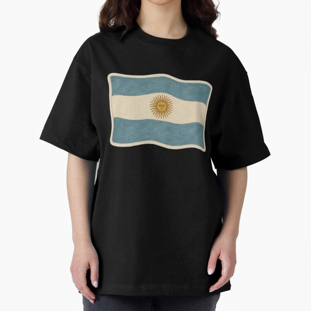 Argentina Flag Classic Sun of May National Design Classic T-Shirt Honor the FIFA World Cup 2026 Journey through CR7 and Messi Highlights, England Pride, Retro Football Energy, Iconic Rivalries, Trophy Chase Drama and Stadium Atmosphere; Created for
